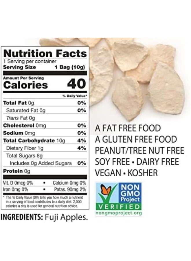 Brothers-ALL-Natural Brothers All Natural Freeze Dried Fruit Crisps, Fuji Apple & Cinnamon, 0.35 Oz (Pack of 24), Made with 100% Fruit, Gluten Free, Soy Free, Vegan, Heathy Snack, Lunch Box Ready - Image 2