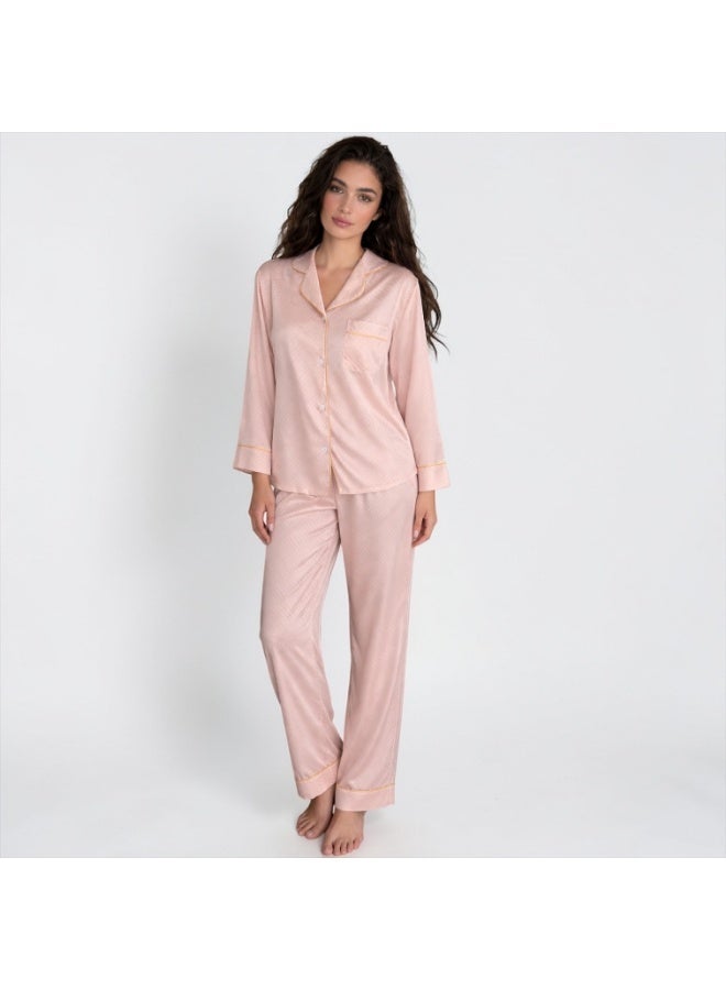 soft satin pajama set - Image 1
