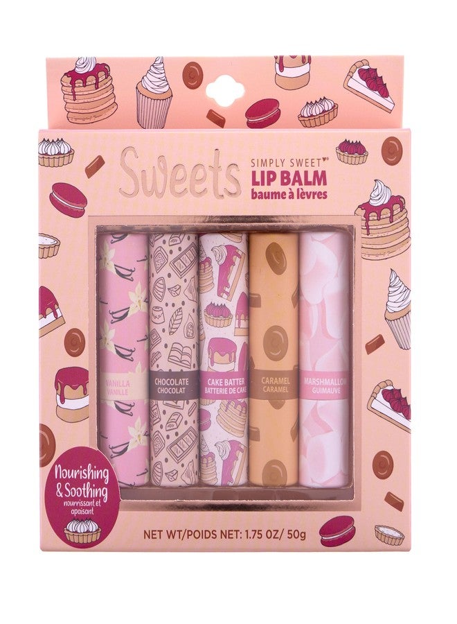 Expressions 5pc Sweets Lip Balm Set - Nourishing & Soothing Retractable Lip Balms, Fun - Image 2