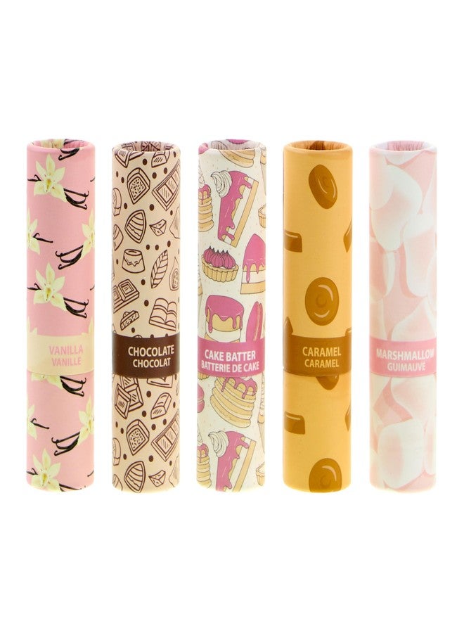 Expressions 5pc Sweets Lip Balm Set - Nourishing & Soothing Retractable Lip Balms, Fun - Image 1