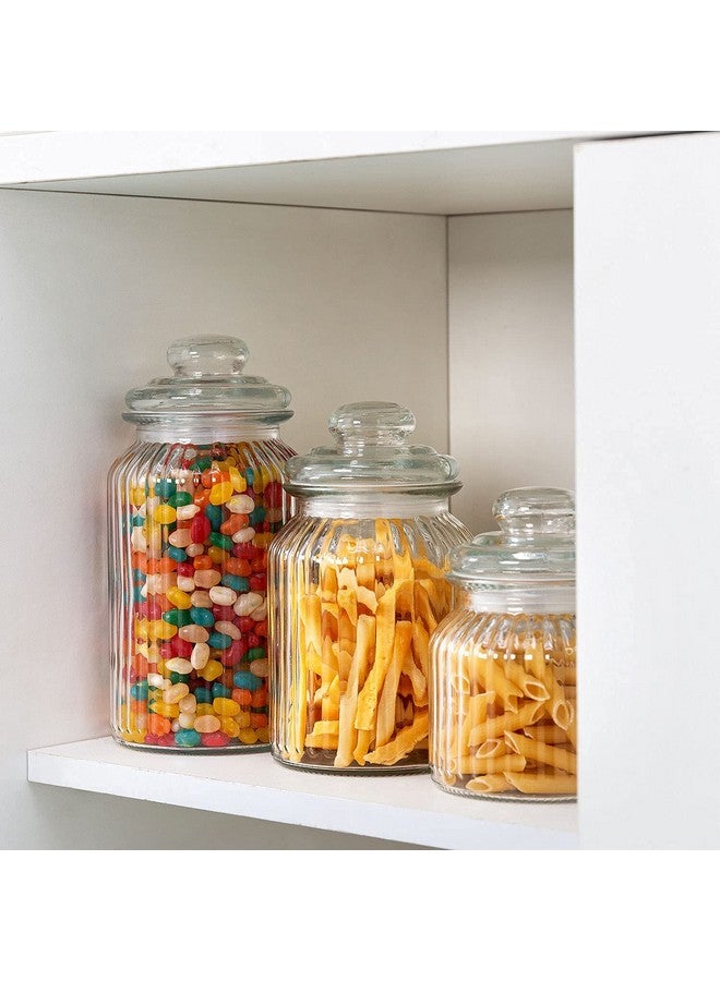 Ash & Roh® - Clear Glass Jar And Container With Air Tight Lid Storage of Spices and Dry Fruit (1200 ML ROKET JAR, 4) - Image 4