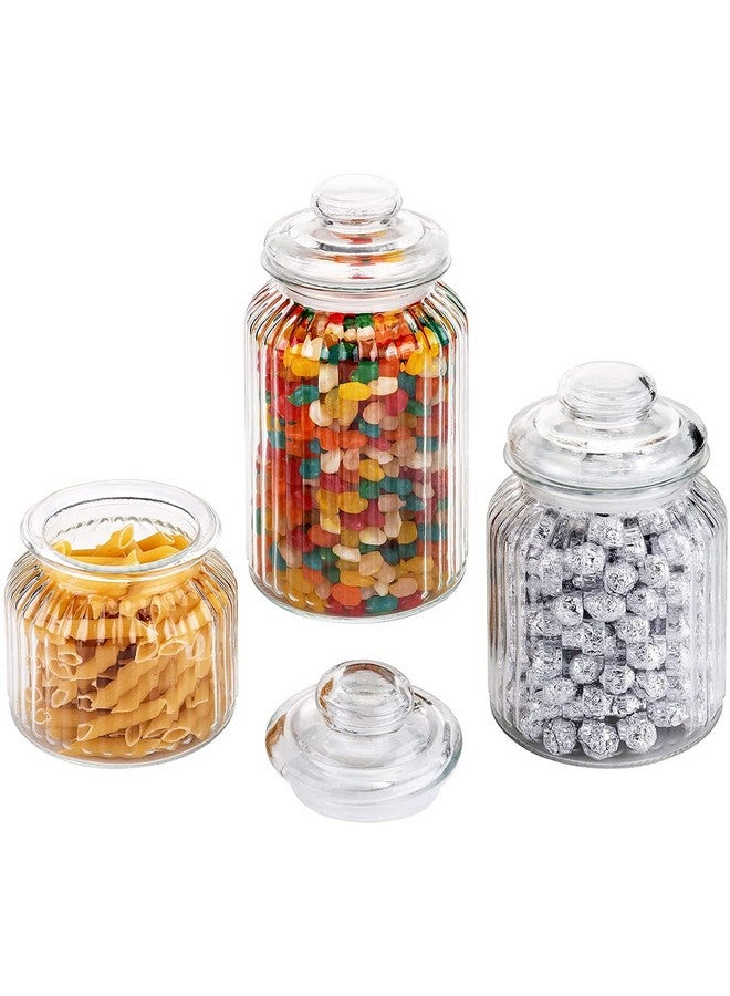 Ash & Roh® - Clear Glass Jar And Container With Air Tight Lid Storage of Spices and Dry Fruit (1200 ML ROKET JAR, 4) - Image 3