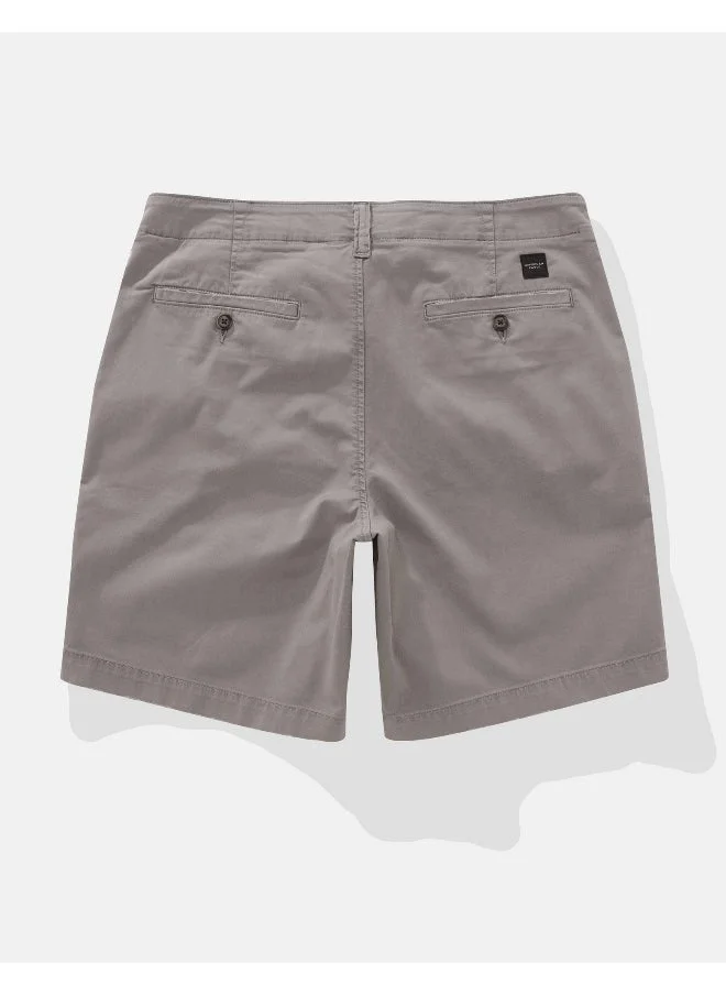 American Eagle AE Flex 9" Lived-In Khaki Short