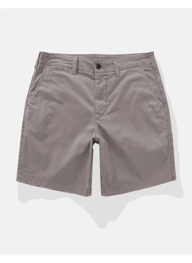 American Eagle AE Flex 9" Lived-In Khaki Short