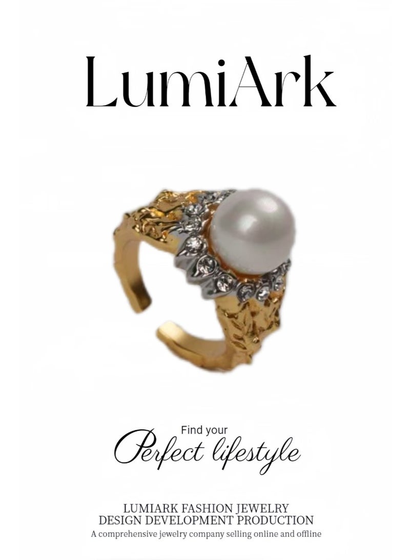 LumiArk Pearl Open Ended Ring - Image 2