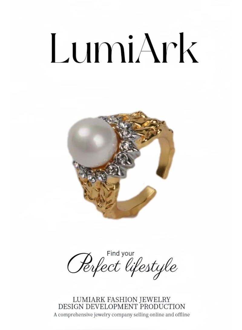 LumiArk Pearl Open Ended Ring - Image 1