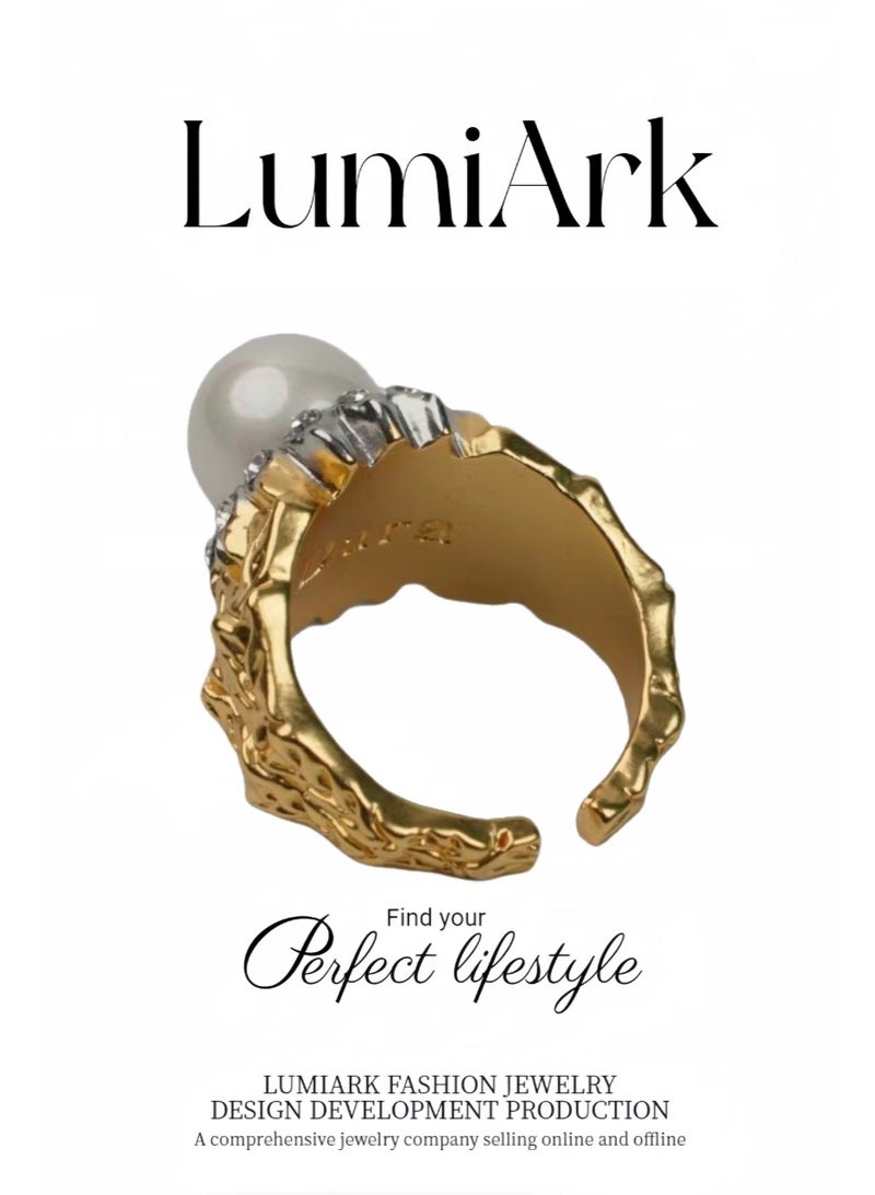 LumiArk Pearl Open Ended Ring - Image 3
