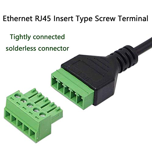 XMSJSIY RJ45 8P8C Female to 8 Pin Screw Terminal Adaptor, Cat5/6/7 Ethernet Extender, CCTV DVR Network Signal Extension - Image 4