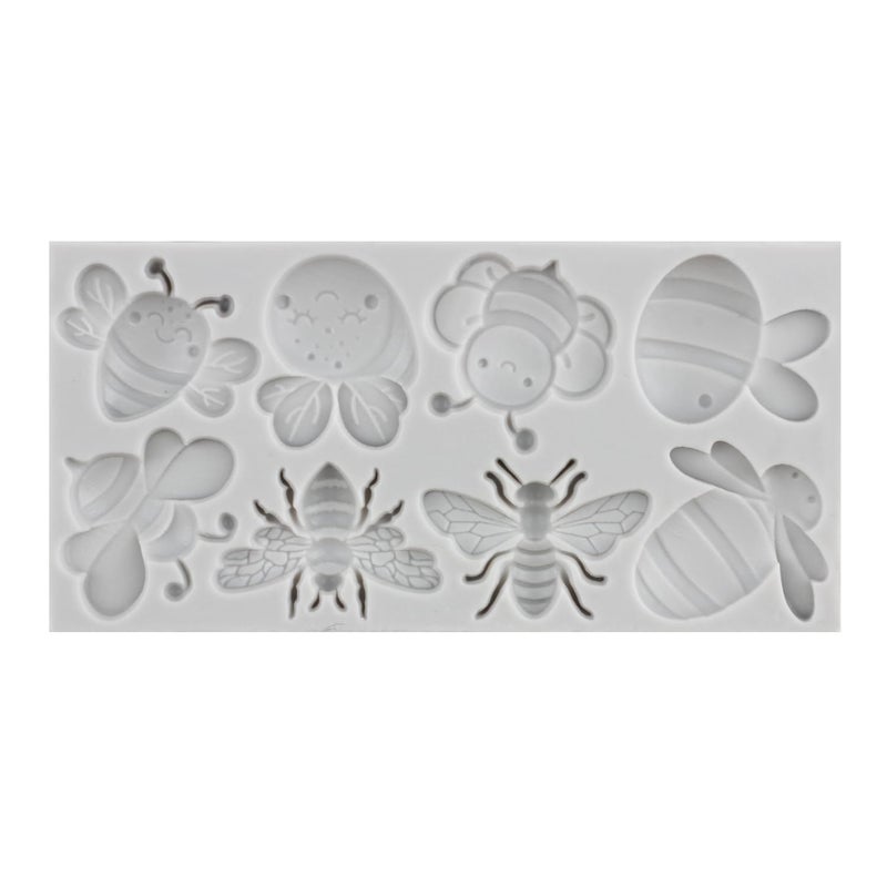 MINFEIDMS Bumble Bee Fondant Molds 3D Silicone Molds Sunflowers Honey Honeycomb Bumblebee Cupcake Cookie Baking Decorating Mold For Cupcake Topper Candy Chocolate Gum Paste Polymer Clay Set Of 2 - Image 3