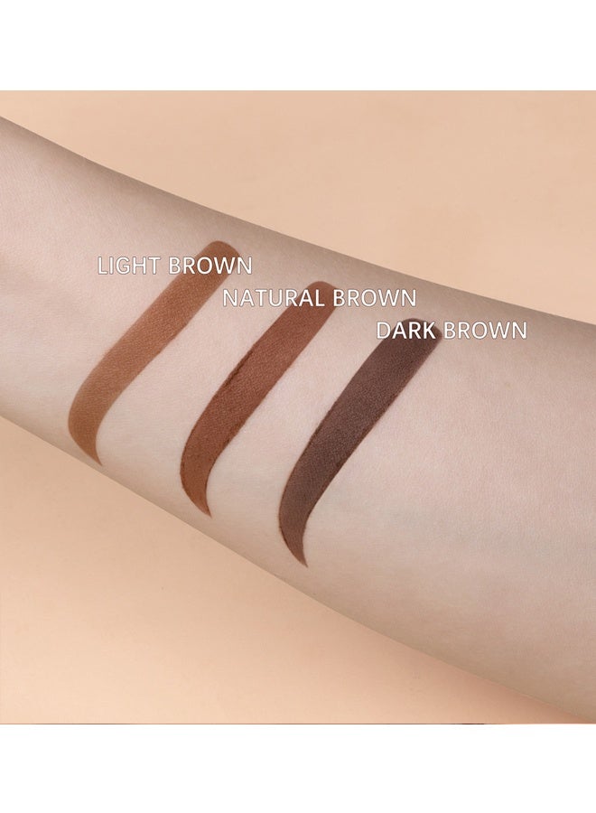 ibcccndc Eyebrow powder Perfect eyebrow kit to instantly color and shape your brows.   One Step Eyebrow Shaping Kit Reusable Brow Stamp Definer Makeup Tools With Eyebrow Powder Stamp 10 Eyebrow Pen Stencils Kit 2 Eyebrow Pen Brushes (Light Brown) - Image 3