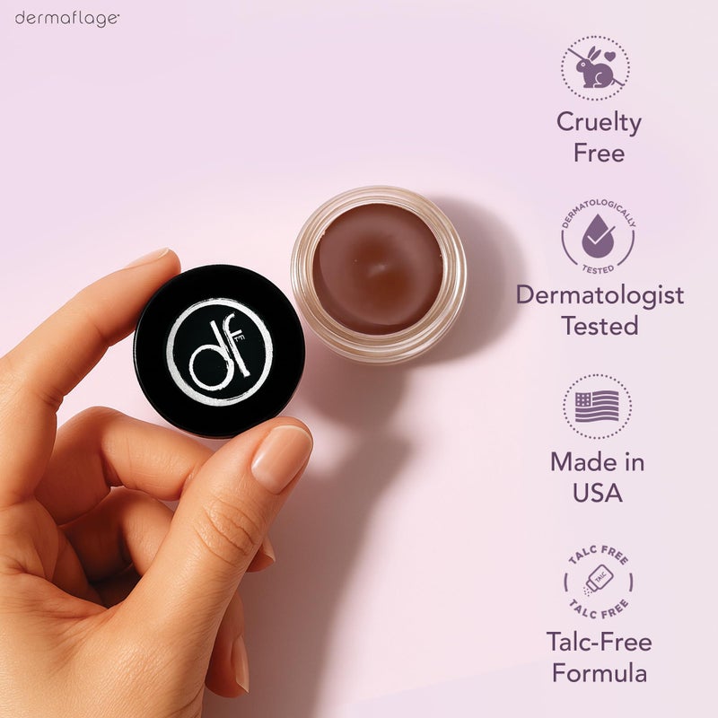 dermaflage ديرمافلاج كريم خافي العيوب المقاوم للماء (داكن) - خافي عيوب بتغطية كاملة، لمسة نهائية مطفية للوجه والجسم - يخفي الهالات السوداء، الوشم وحب الشباب - تركيبة طويلة الأمد يستخدمها فنانو المكياج في هوليوود - Image 4
