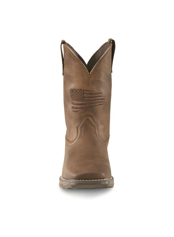 ARIAT Anthem Patriot Western Boot (Little Kid/Big Kid), Distressed Brown, 6 Big Kid - Image 5
