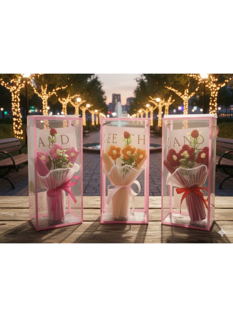 باقة بوكية ورد صناعي هدية فريدة من نوعها لديكور المنزل وحفلات الزفاف   زينة زهور، عيد الحب، عيد الأم، عيد ميلاد، هدية، زفاف - Image 3