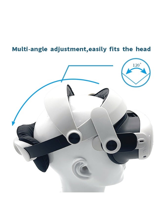 Elite Adjustable VR Head Strap Compatible with Oculus Quest 3 - Upgraded Polymer Material for Enhanced Durability, Multi-Angle Adjustment for Perfect Fit, Comfortable & Replaceable Headwear for Even Weight Distribution - Image 5
