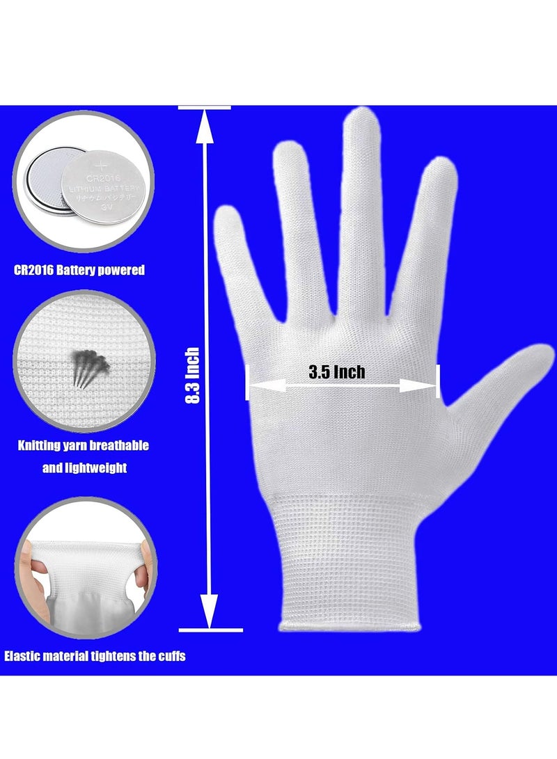 Meetion LED Gloves,LED Gloves for Kids Teen and Adults Gifts,LED Finger Gloves,Finger Light Gloves,The Toys for 9-12 Year Old Boys Girls,Light Up Gloves Have 5Color/6Mode,in Halloween Chrismas Party - Image 3