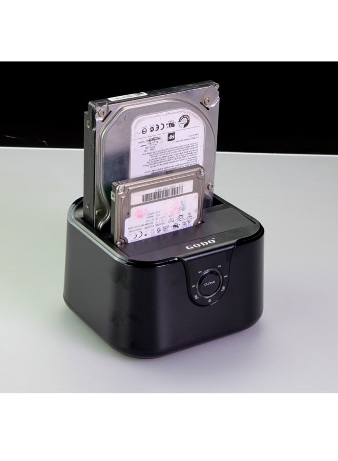 GODO Mechanical Hard Disk External Box 2.5/3.5 Inch Universal Reader Usb3.0 Mobile Hard Disk Box Base-Color:Fashion Model-double Plate White PD01T - Image 4