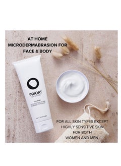 PRIORI Priori Skincare 2xfoliant Peel + Scrub for Face and Body Lactic Acid Retinol Vitamin C, E At-Home Microdermabrasion Anti-Irritant Dermatologist Tested  - Image 2