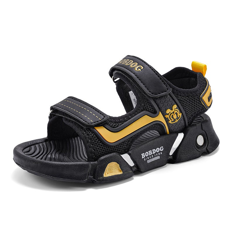 Babudou Boys Sandals 2025 Open-Toe Beach Shoes Soft Sole Student Medium And Large Children'S Shoes Lightweight - Image 5