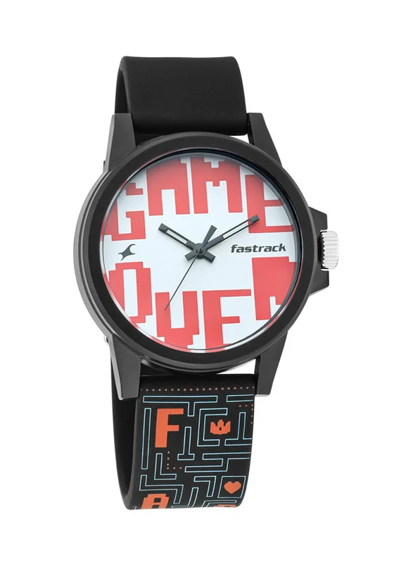 فاستراك Fastrack Arcade Quartz Analog Multicoloured Dial Silicone Strap Unisex Watch