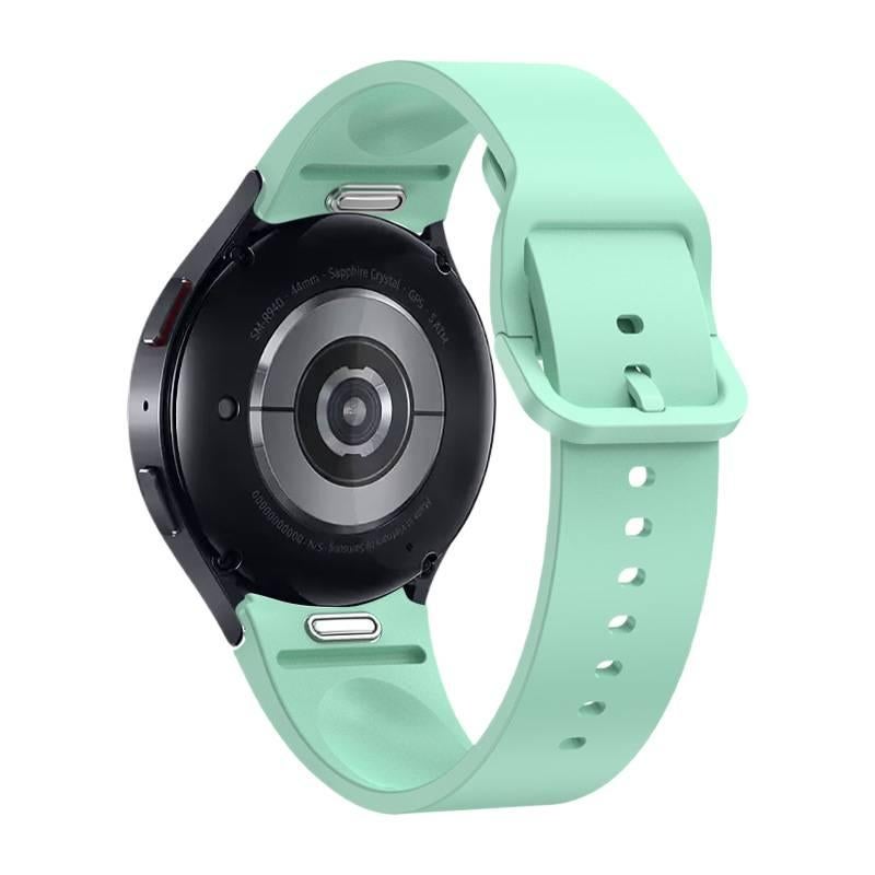 سوار ساعة ذكية باللون أخضر قابل للتعديل رياضي من السيليكون متوافق مع Samsung Galaxy Watch 7 بملاءمة قابلة للتعديل وحزام ناعم للاستبدال اليومي - Image 1