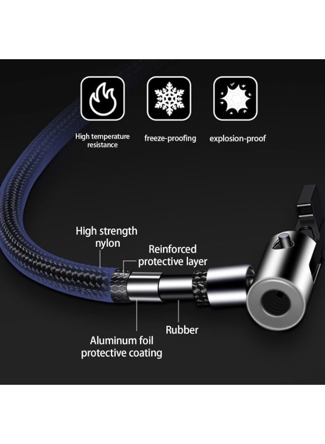 Cordless USB Rechargeable Digital Tyre Inflator Air Compressor Handheld Pump with LED Light for Cars, Motorcycles, Bicycles - Image 2