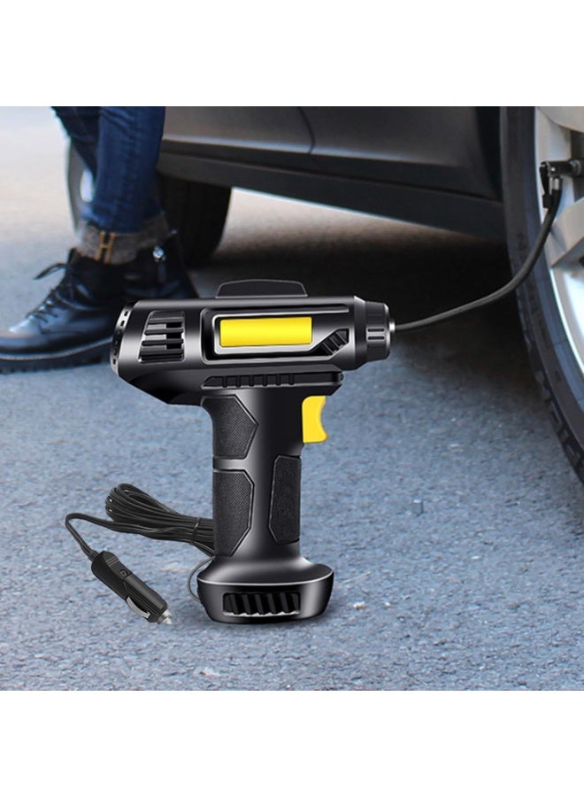 Cordless USB Rechargeable Digital Tyre Inflator Air Compressor Handheld Pump with LED Light for Cars, Motorcycles, Bicycles - Image 3