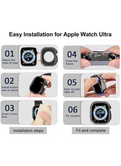 Generic Compatible Apple Watch Ultra 2 49mm Case/Apple Watch Ultra Case 49mm,Shockproof Soft TPU Bumper Case for Apple Watch Ultra Protective Cover Case for iWatch Ultra 49mm Cases- Black  - Image 3