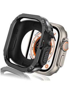 Generic Compatible Apple Watch Ultra 2 49mm Case/Apple Watch Ultra Case 49mm,Shockproof Soft TPU Bumper Case for Apple Watch Ultra Protective Cover Case for iWatch Ultra 49mm Cases- Black  - Image 1