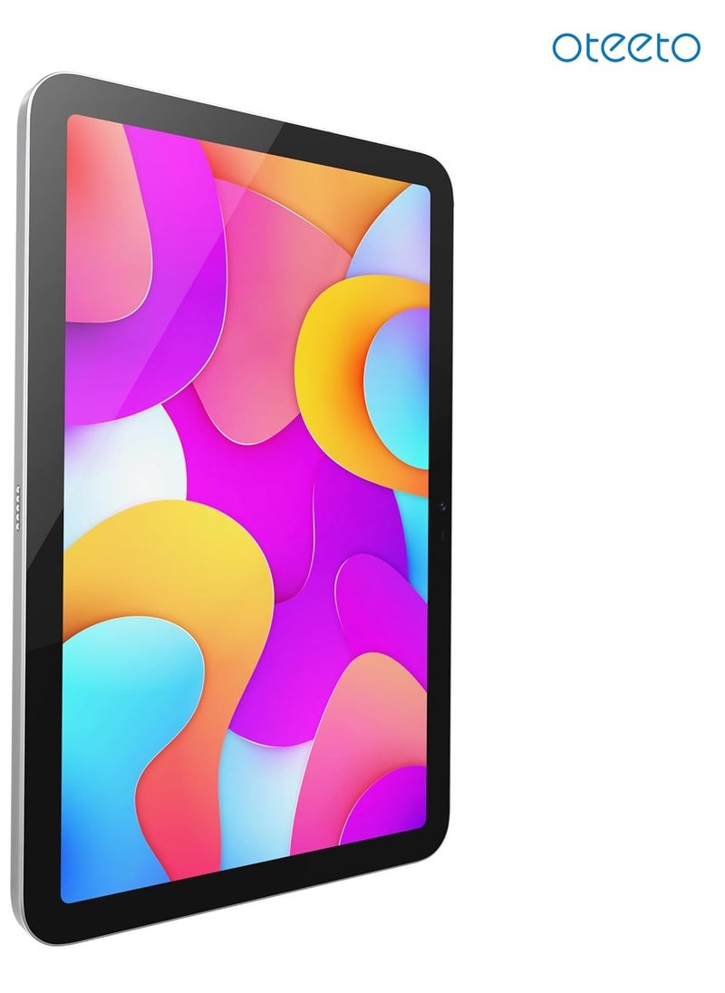 Oteeto - OTEETO TAB 15 Tablet/10.1 Inch/4G SIM/iOS Style Operating System/5G Dual SIM/Octa Core Processor/Included Flip Cover&Keyboard/8GB RAM + 512 GB ROM/Android 13/6000 mAh/8MP Front+13 MP Rear (Silver) - Image 1