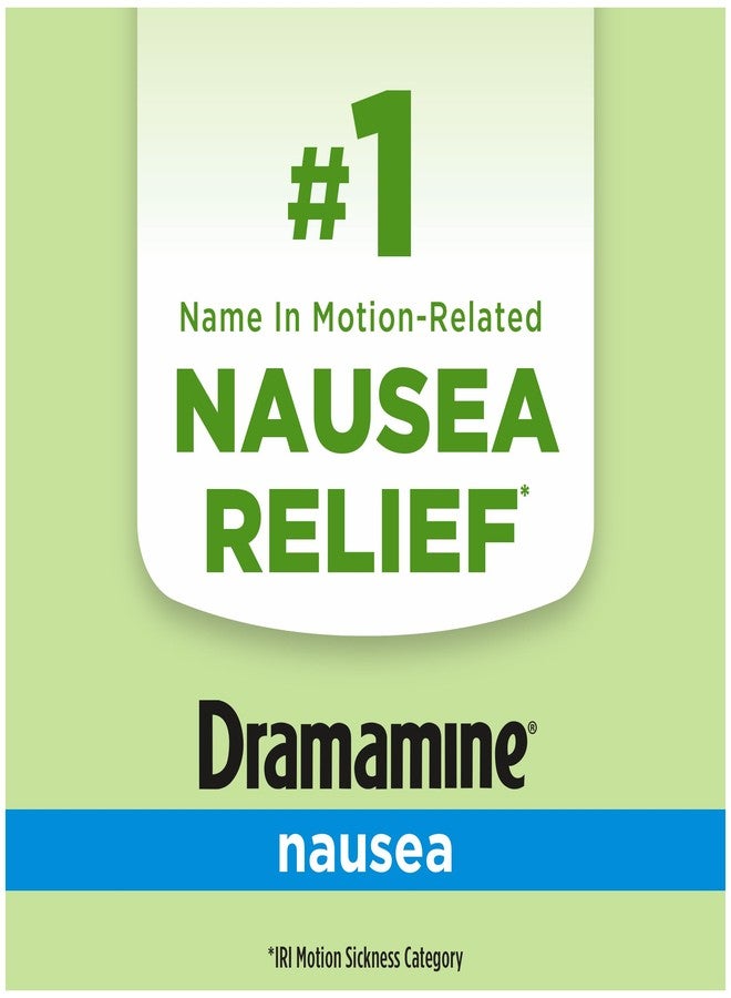 Dramamine Nausea Relief, with Meclizine HCl for Long-Lasting Relief of Nausea, Vomiting & Dizziness, 20 Tablets - Image 4