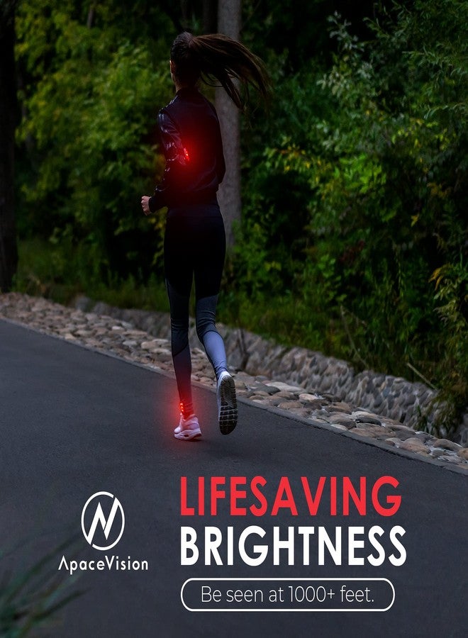 Apace Vision ضوء أمان LED (عبوة 2) - أضواء ستروب/جري قابلة للتثبيت للعدائين، الكلاب، الدراجات، المشي، القوارب، الكاياك، عربات الأطفال والمزيد - ملحقات عالية الوضوح لمعداتك العاكسة، الدراجة الهوائية - Image 3