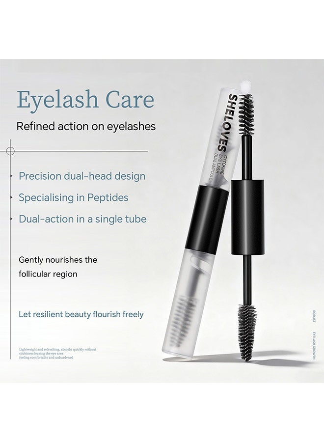 Sheloves Cytokine Eyelash Dual Ampoule ,Eyelash Ampoule for Longer, Thicker and Stronger, Advanced Eyelash Growth Serum - Image 2