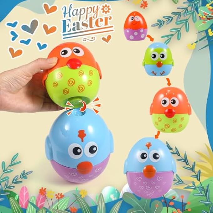 EASTER GIFTS CHILDREN FROM 1-5 YEARS, EASTER EGGS TOY GIFTS MATCHING EGGS COLOUR & SHAPE DETECTION SORTER SKILLS TOY FOR TODDLERS, MATCHING EGG SET EASTER EGG - Image 3