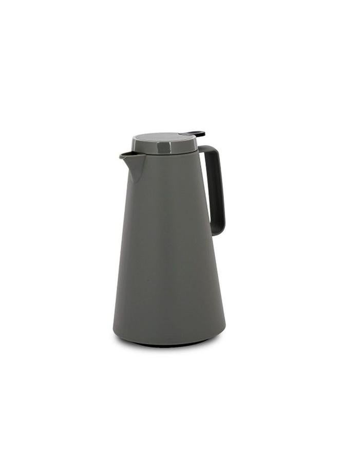 تايمليس ترمس بلاستيكي سعة 1 لتر، رمادي