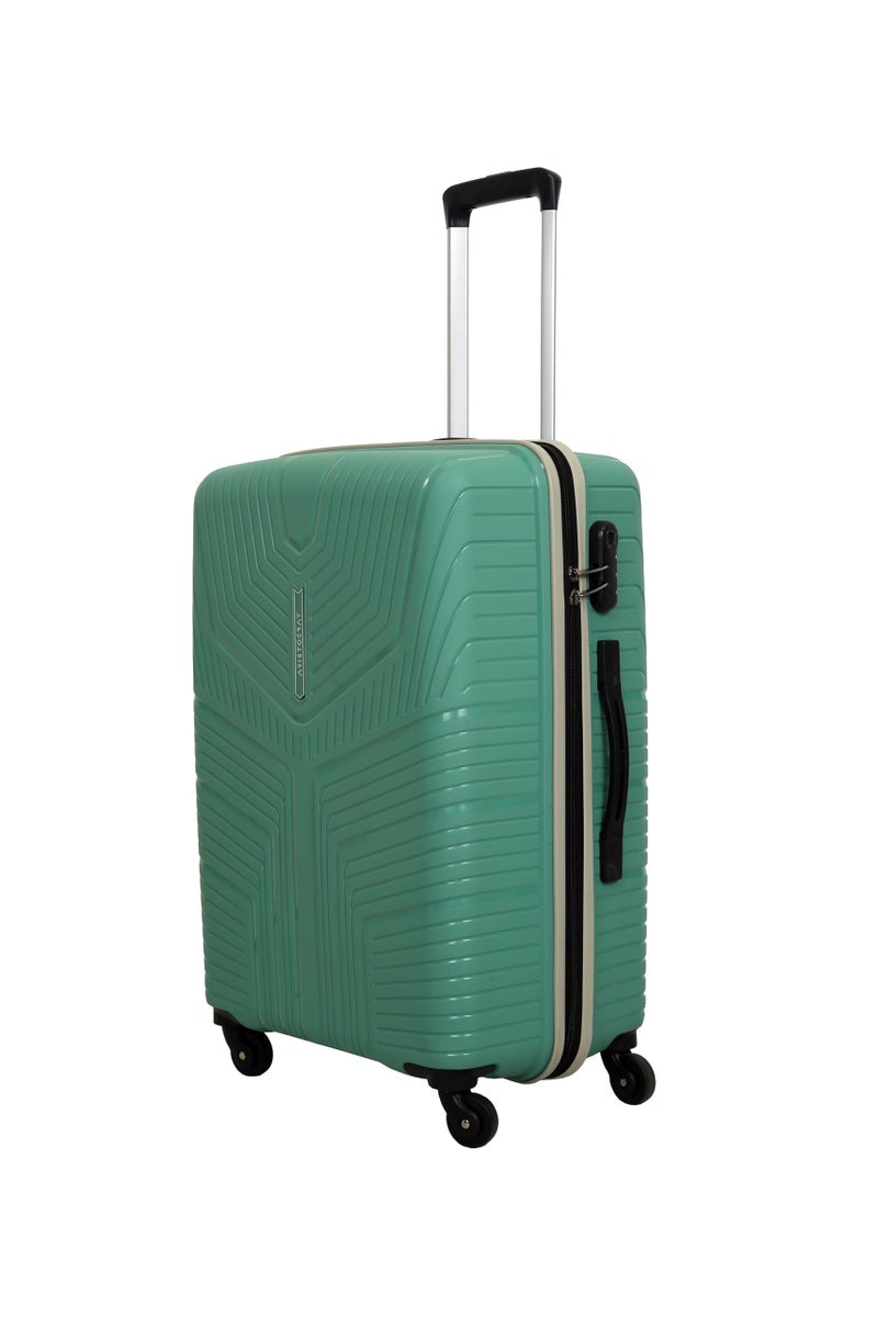 VIP Aristocrat Hardside Trolley Luggage Set, 55+68+79 cm, Polypropylene, 4 Spinner Wheels, Combination Lock, Water-Resistant, 3PC Set Trolly (SAGE Green) (Green, Set of 3) - Image 5