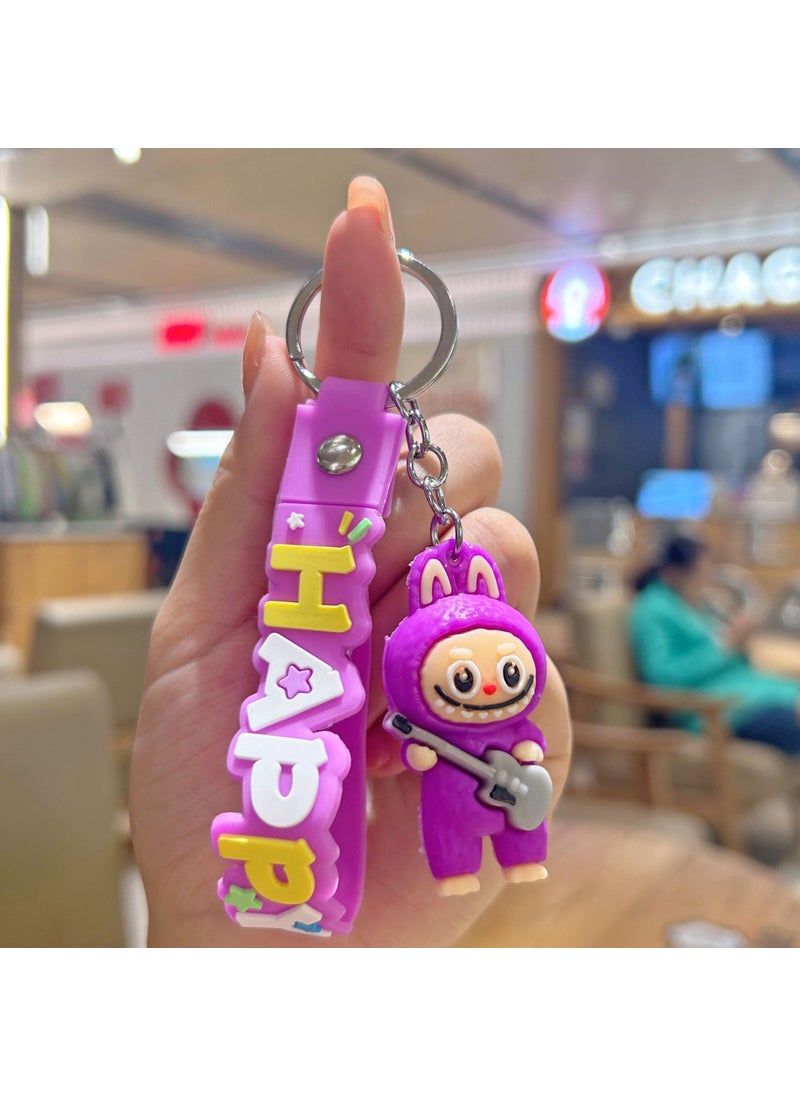 Labubu Cartoon Sheep Silicone Keychain Accessory Purple-guitar labubu - pzsku/Z0E39AFDE2F362FD4D974Z/45/_/1730314366/5ae2a875-7564-4724-adad-f53c7793aa37