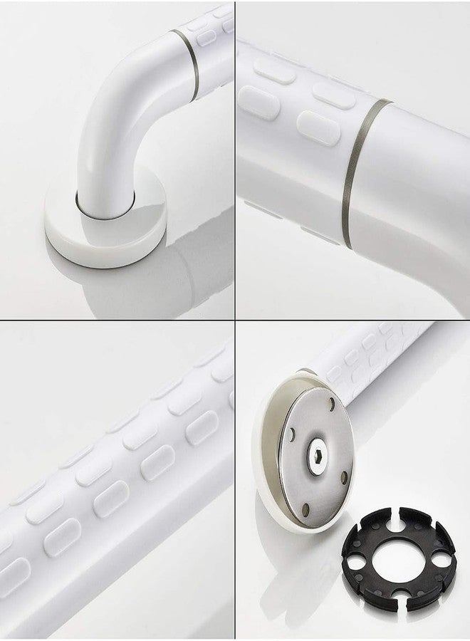 Carnival 12 Inch Strong ABS Grab Bar for Toilet Support/Bathroom Support Handle for Elderly People with Luminous Grip - Pack of 1 (White) (White, 12" Inches) - Image 2