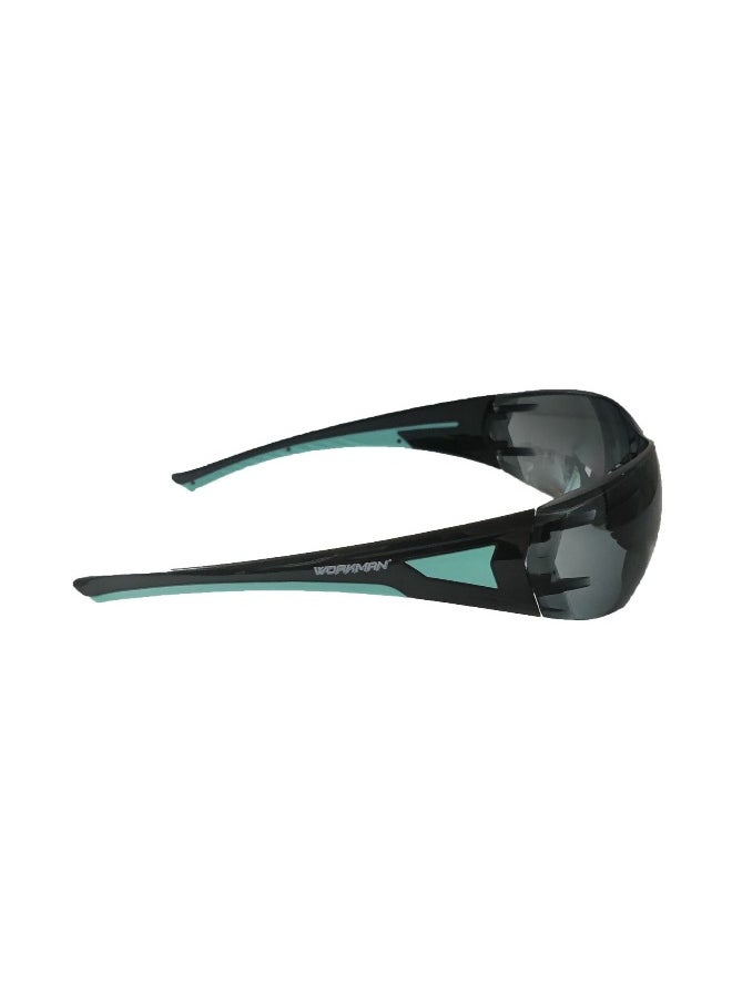 Workman - Work | Pack of 1MAN SG-71061A Safety Goggles with Smoked Lens | Lightweight, Scratch & Impact Resistant | Safety Glasses for Multipurpose Use for Pollution, Dust, Riding & Construction Work | Pack of 1 - Image 1