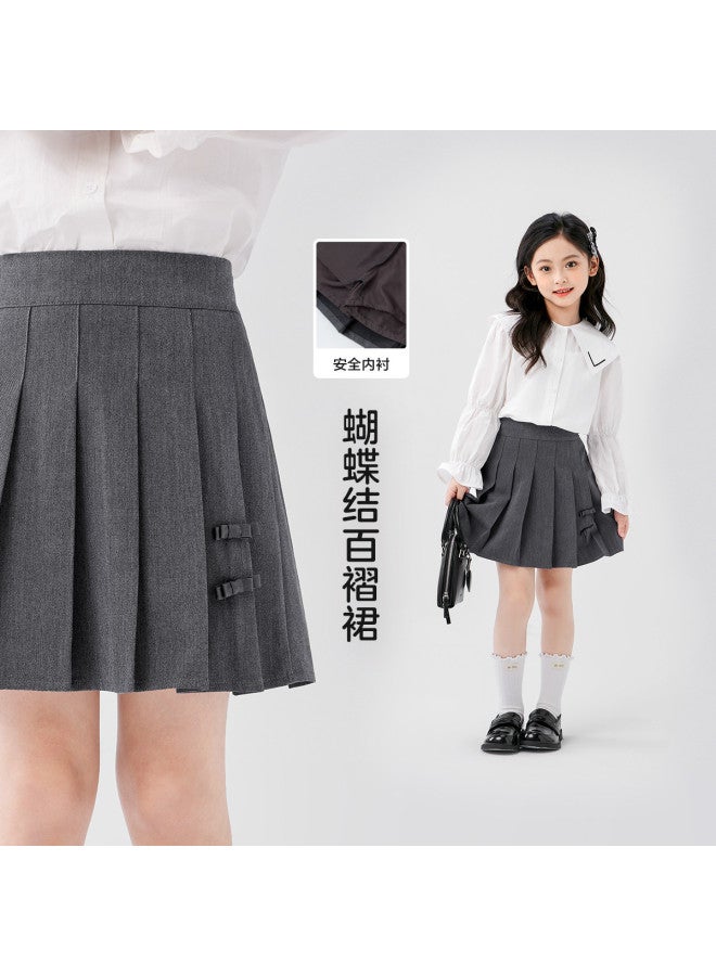 Zuoxi Girl's Pleated Skirt, Children's Jk Short Skirt, Spring/autumn Style, Big Girl Princess Dress, School Uniform Skirt For Kids - Image 3