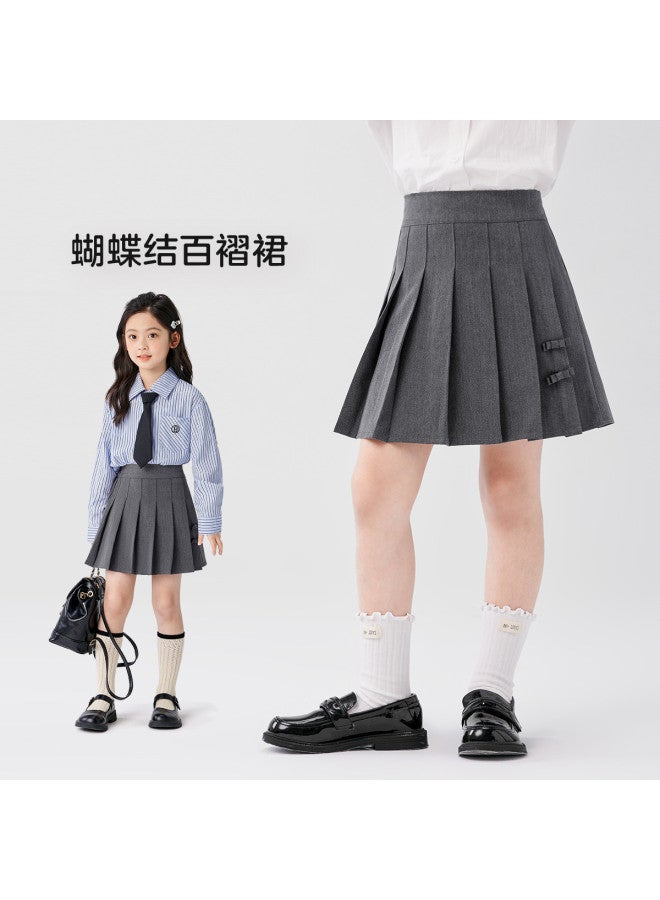 Zuoxi Girl's Pleated Skirt, Children's Jk Short Skirt, Spring/autumn Style, Big Girl Princess Dress, School Uniform Skirt For Kids - Image 2