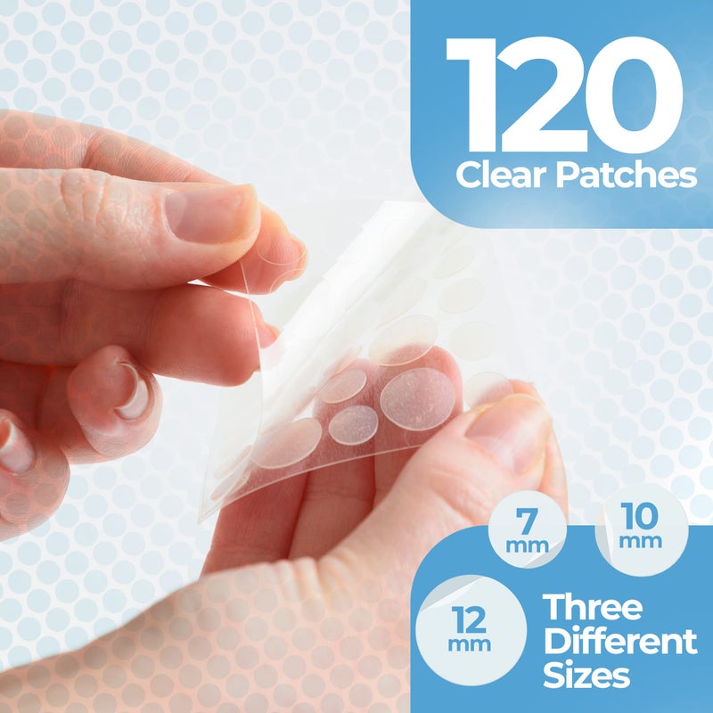 BASIC CONCEPTS Pimple Patches for Face (120 Pack), Hydrocolloid Patch with Tea Tree Oil - Pimple Patch Zit Patch and Pimple Stickers - Hydrocolloid Acne Patches for Face - Zit Patches -Blemish Patches - Image 4