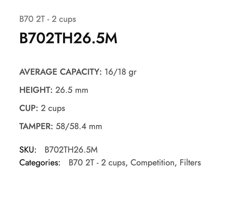 IMS فلتر دقيق IMS Competition E-61 سلة مجعدة 16/20 غ - B70 2T H26.5 M - Image 2