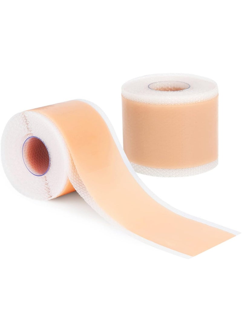 CMGTYYD - 2 Pack Silicone Scar Sheets (1.6”x60” Roll), 2 Roll Medical Grade Washable Silicone Scar Tape, Reusable Scar Removal Sheets for C-Section, Surgery, Burn, Keloid, Acne. - Image 1