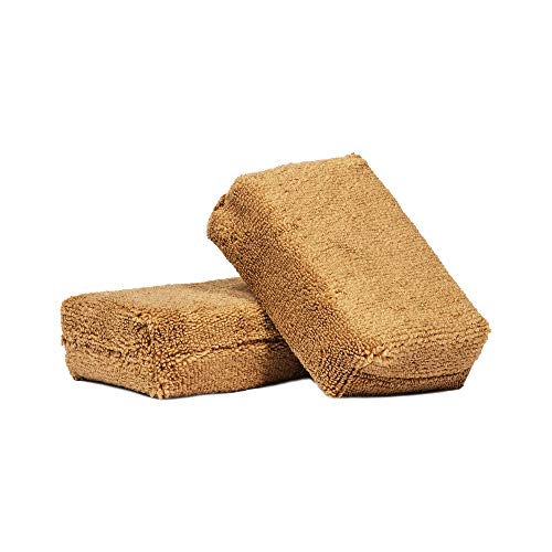 Chemical Guys Workhorse Premium Microfiber Applicator, Tan - Image 1