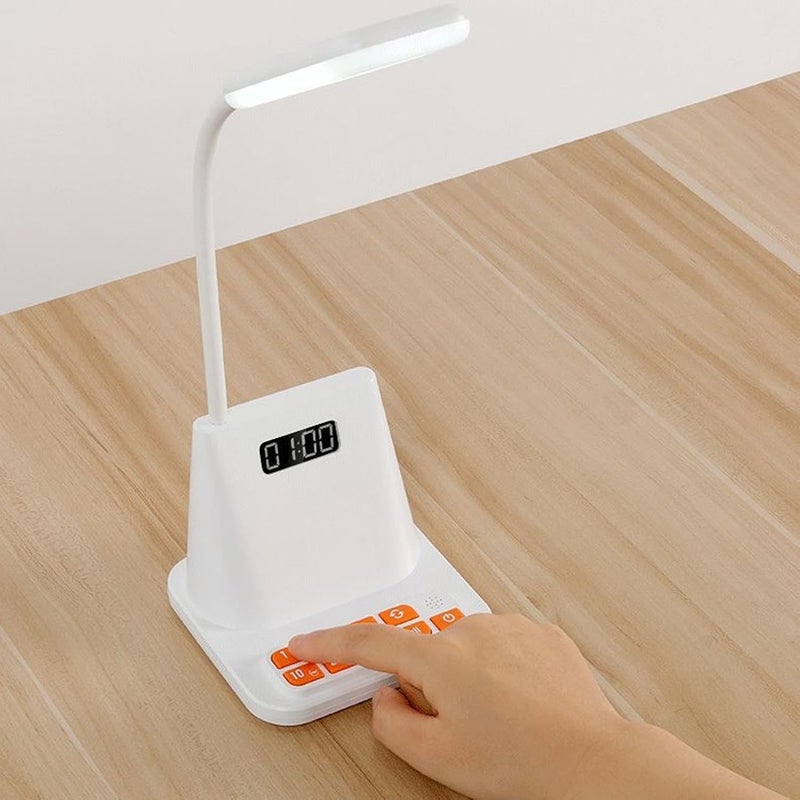 Time Management Desk Lamp, 1-99 Minute Timer Lamp, 3 Color Lighting with Incremental Buttons & 2000mAh Battery, Ideal for Students & Office Workers - Image 1