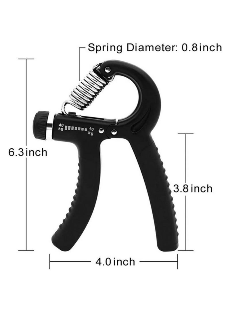 قطعة واحدة مقوي قبضة يد قابل للتعديل من ١٠-٤٠ كجم للرجال، معدات رياضية لتمارين القوة، لتقوية العضلات وإعادة التأهيل، مدرب قبضة الأصابع. - Image 3