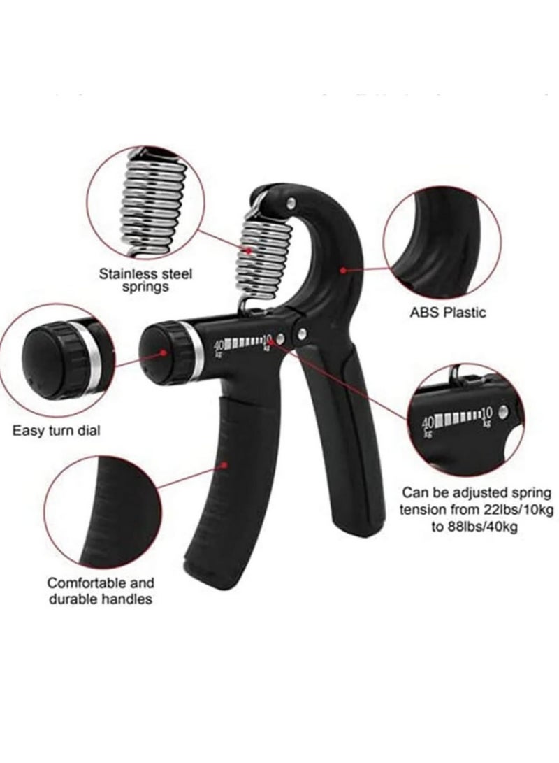 قطعة واحدة مقوي قبضة يد قابل للتعديل من ١٠-٤٠ كجم للرجال، معدات رياضية لتمارين القوة، لتقوية العضلات وإعادة التأهيل، مدرب قبضة الأصابع. - Image 4