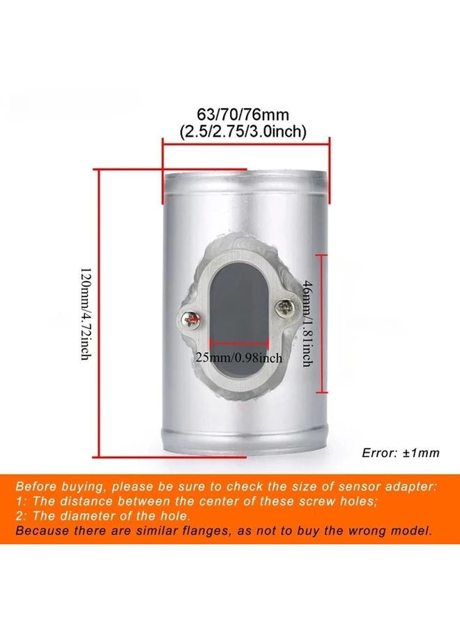 Mass Air Flow Sensor MAF Adapter 76MM 3 0INCH For Opel Corsa D Astra J Chevrolet Aveo Cruze Orlando Buick - Image 2