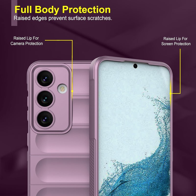 ZAPCASE غطاء خلفي لجهاز سامسونج جالاكسي S24 FE 5G | متوافق مع غطاء خلفي لجهاز سامسونج جالاكسي S24 FE 5G | غطاء سحري من السيليكون السائل مع حماية للكاميرا | لافندر - Image 3