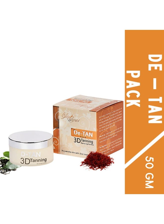 Skin Secrets De-Tan Pack for Instant Tan Removal & Sun Damage Protection with Saffron Extract (50gm) - Image 2
